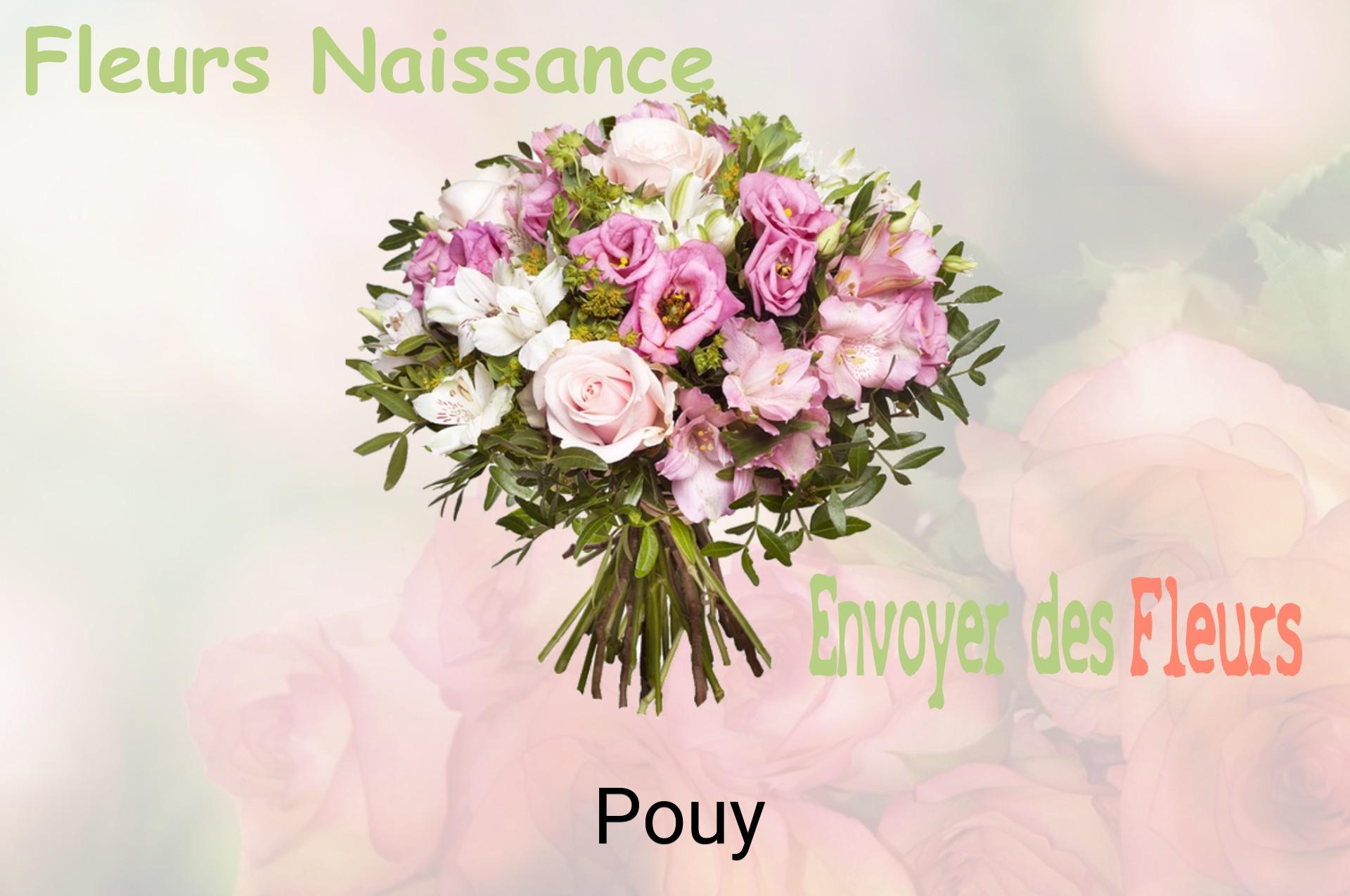 Bouquet de fleurs de naissance livré à Pouy
